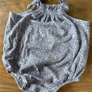 Jamie Kay Cassie Playsuit April Lilac Floral Baby Romper Organic Cotton 2Y